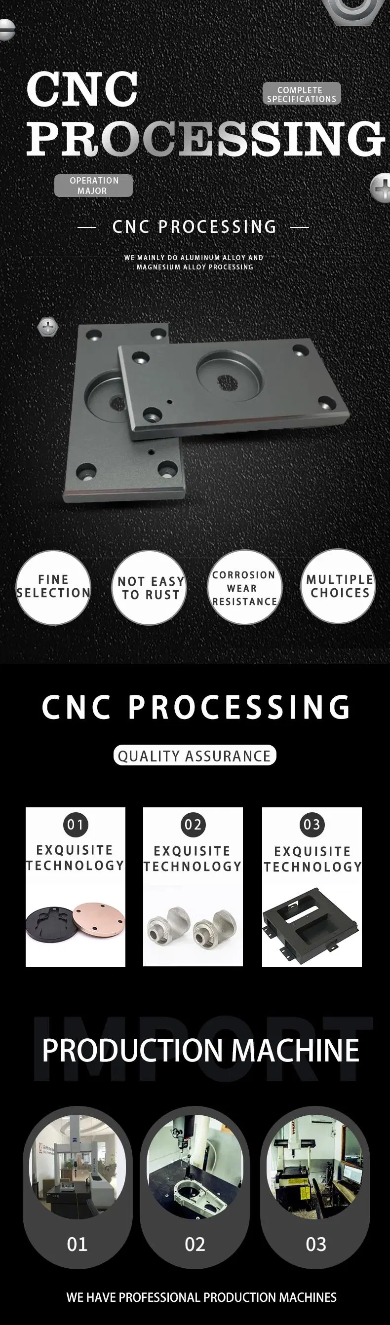 High Precision Parts CNC Machining Center Machine Brass Metal CNC Processing