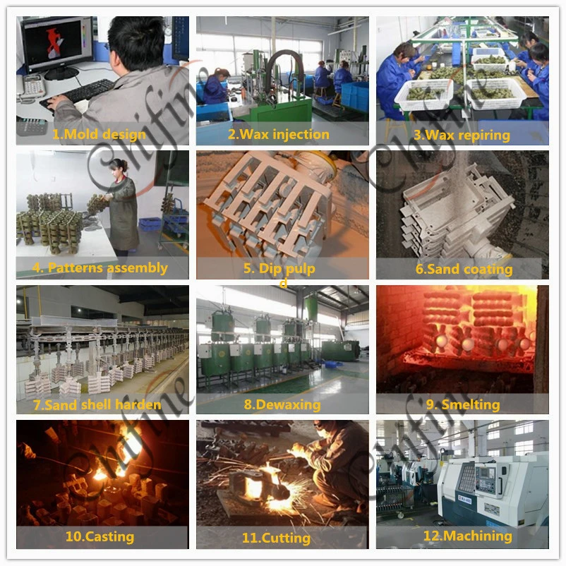 OEM China Factory Foundry Metal Silica Sol/Lost Wax-Investment-Precision-Precise-Alloy /Carbon /Metal/Stainless Steel Casting